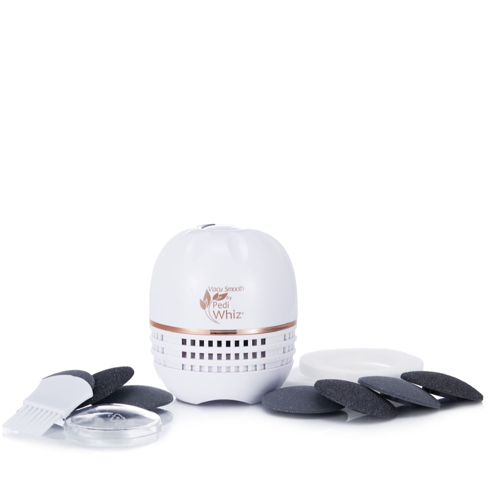 Pedi Whiz Vacu Smooth USB Rechargable Electric Callus Remover & Vacuum