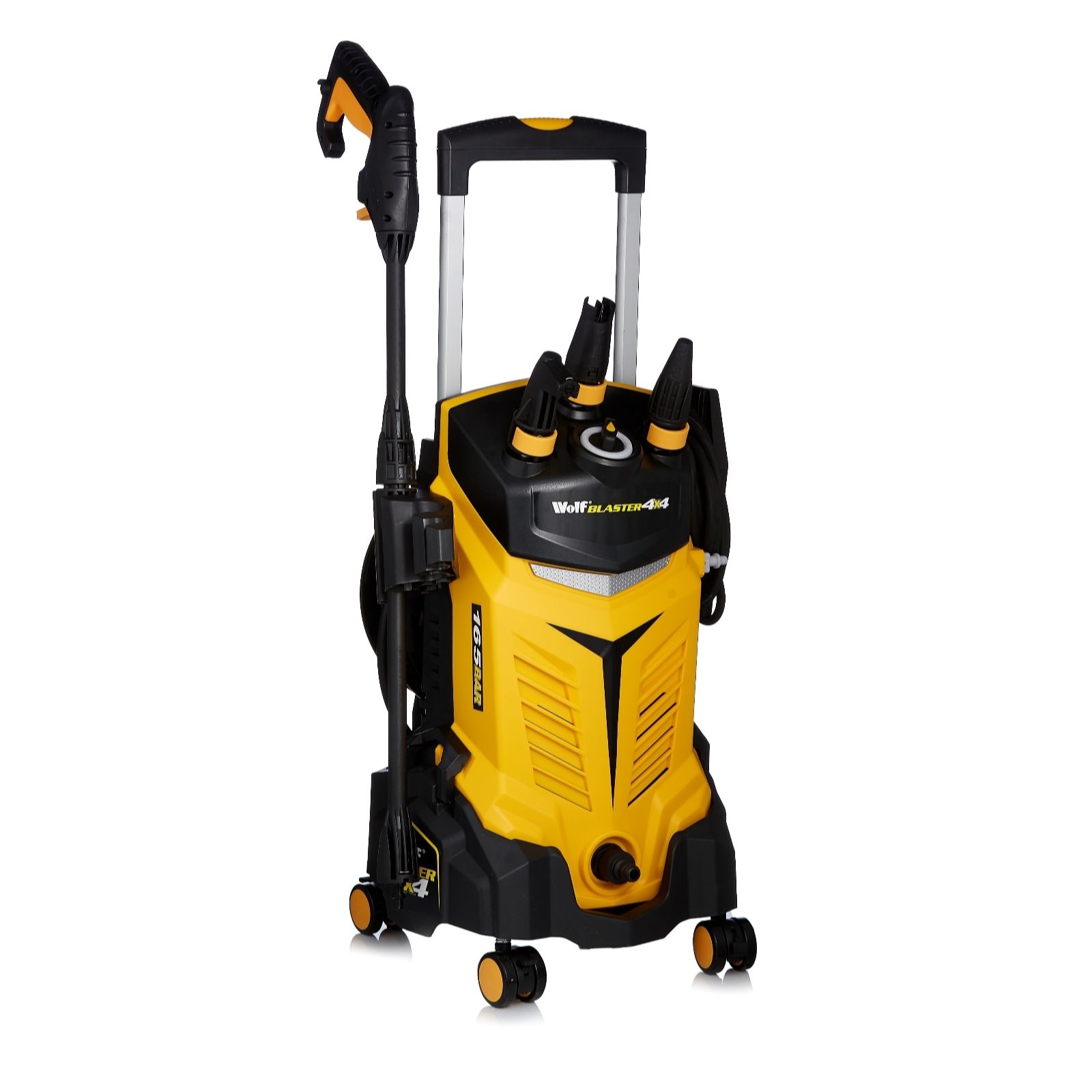 Wolf 4 x 4 Pressure Washer with Sky Reacher Lance & Accessories QVC UK