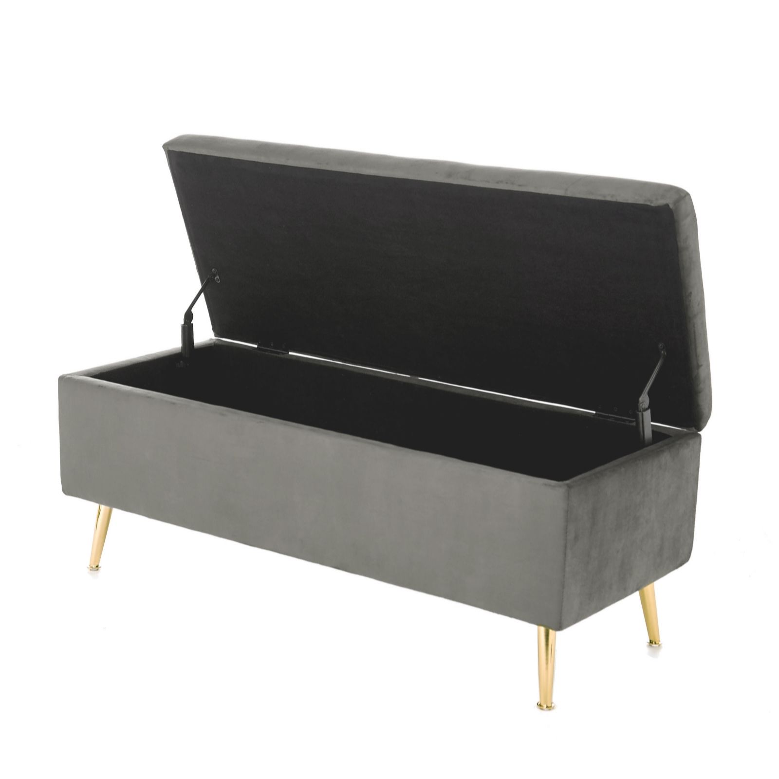 Alison Cork Velvet Storage Ottoman QVC UK