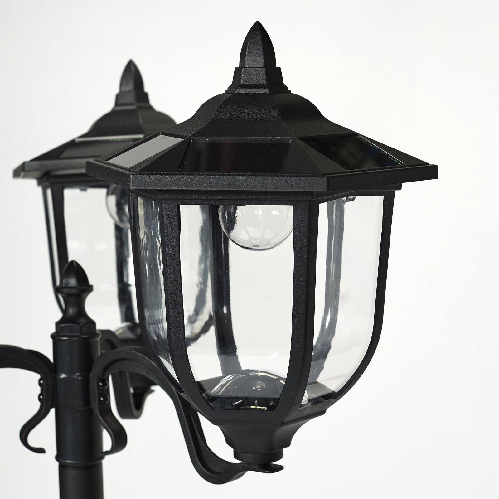 Luxform 150 Lumen 190cm Solar Lamp Post & Large Planter QVC UK