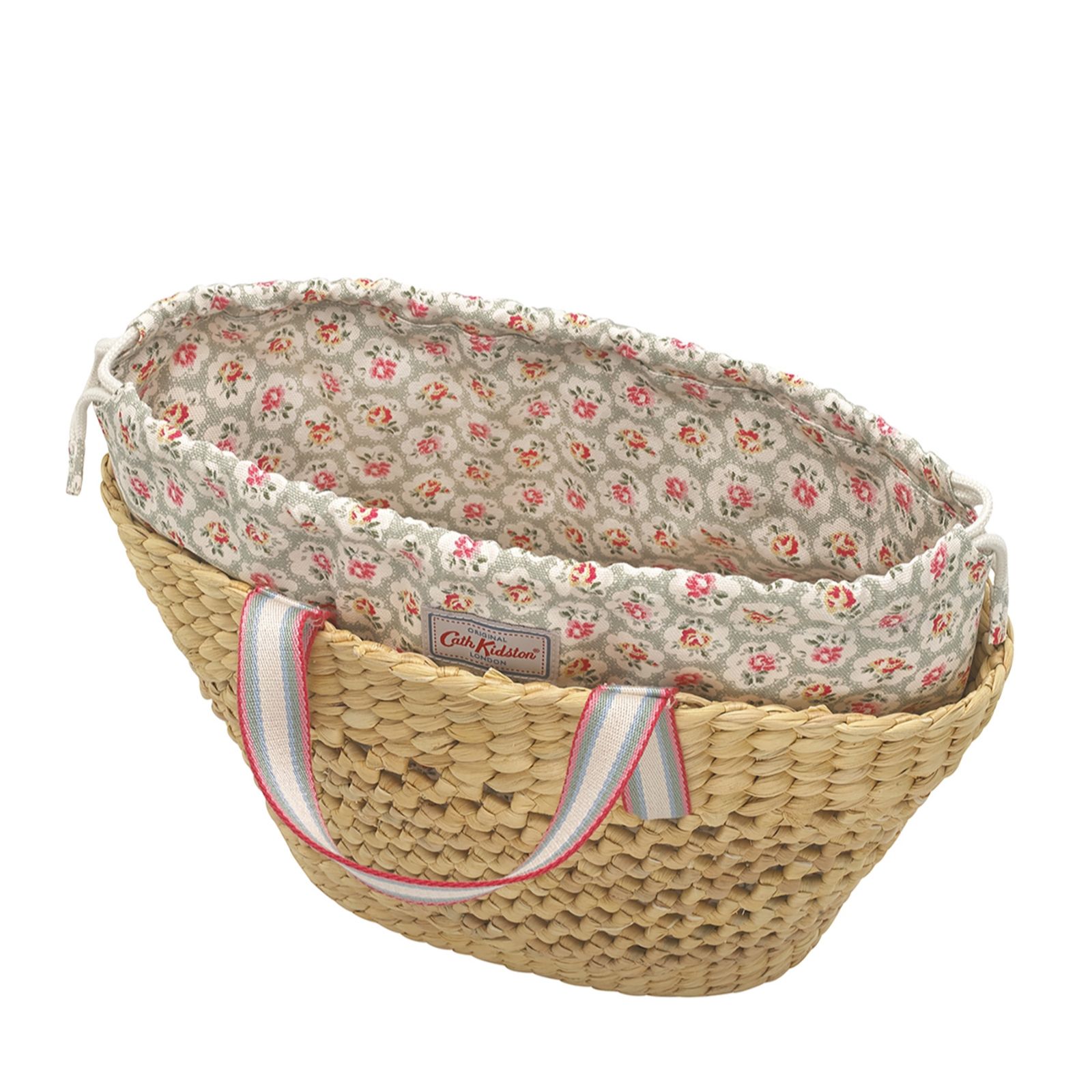 Cath Kidston Straw Basket Bag QVC UK