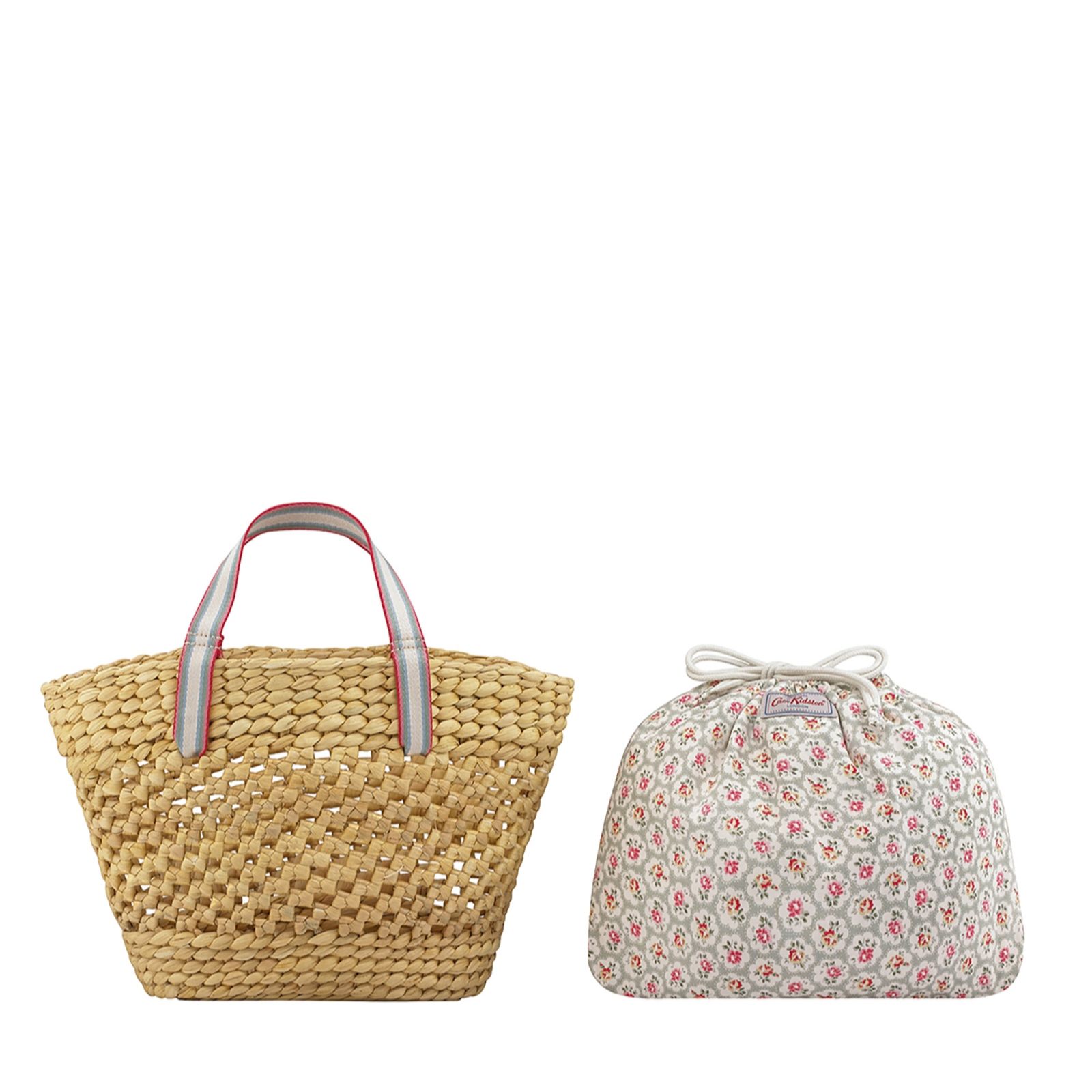 Cath Kidston Straw Basket Bag QVC UK