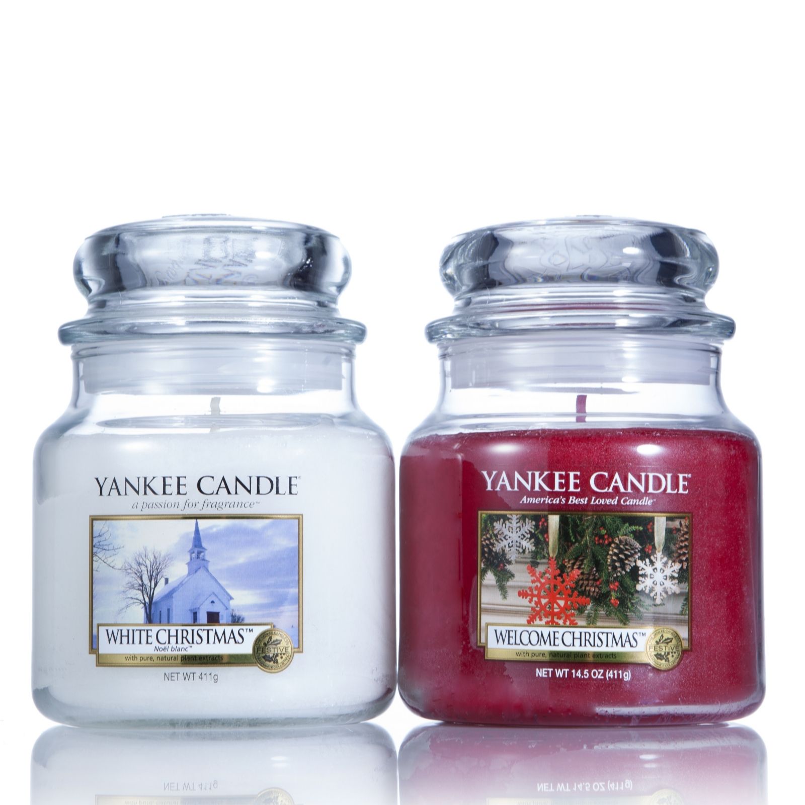 Yankee Candle 2 Medium Jar Christmas Gift Set QVC UK
