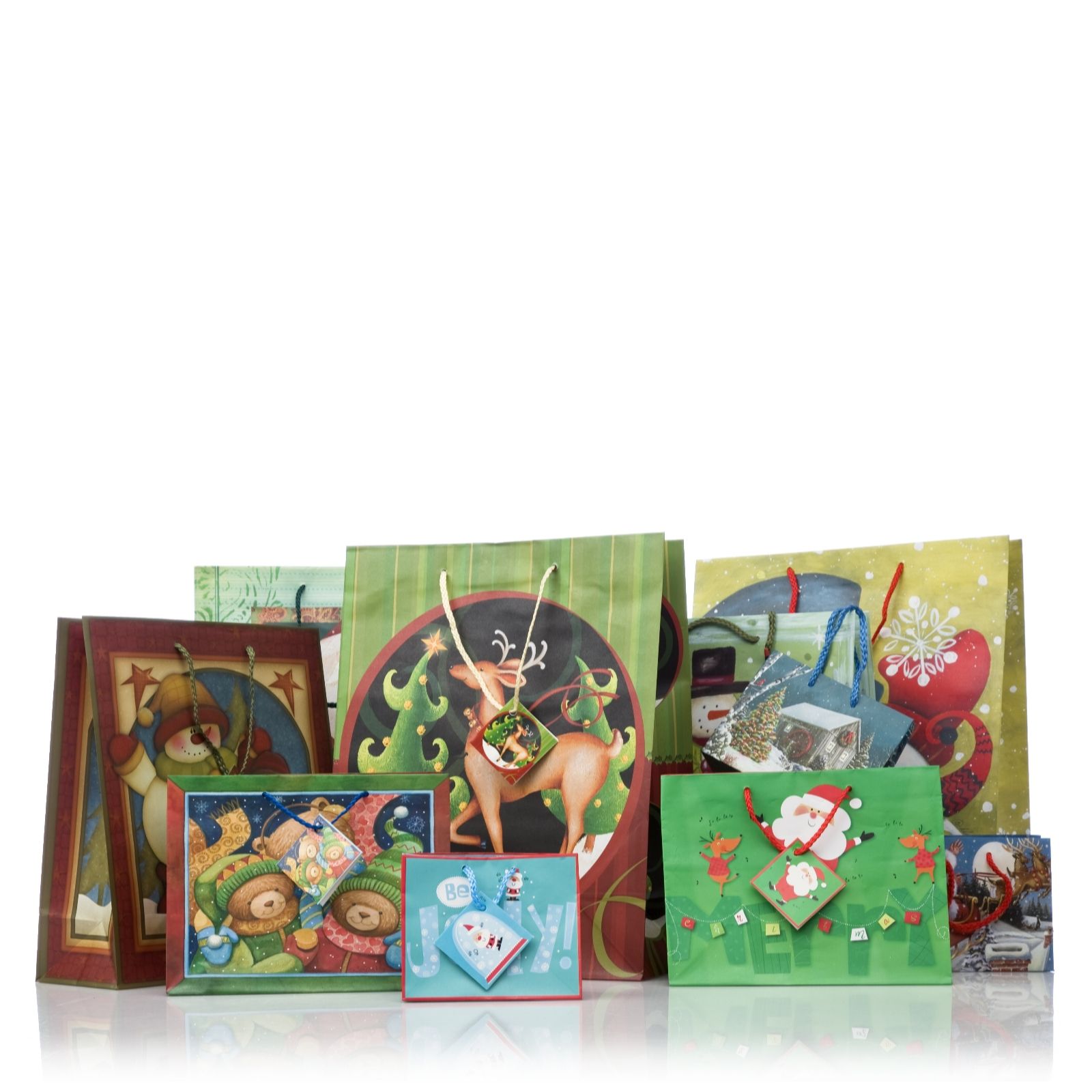 Lindy Bowman 30 Assorted Christmas Gift Bags QVC UK