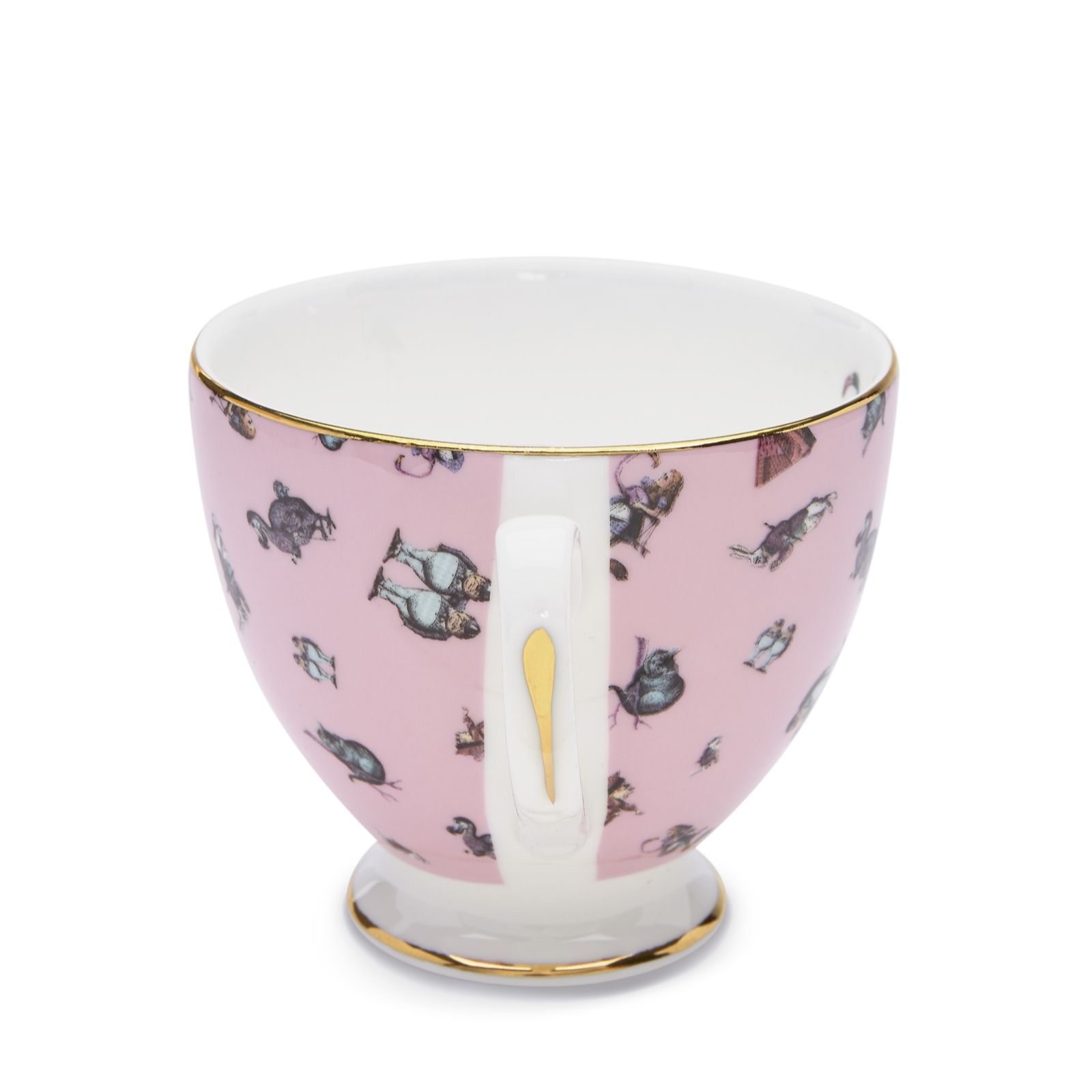 Mrs Moore's Alice in Wonderland Chintz Teacup & Saucer QVC UK