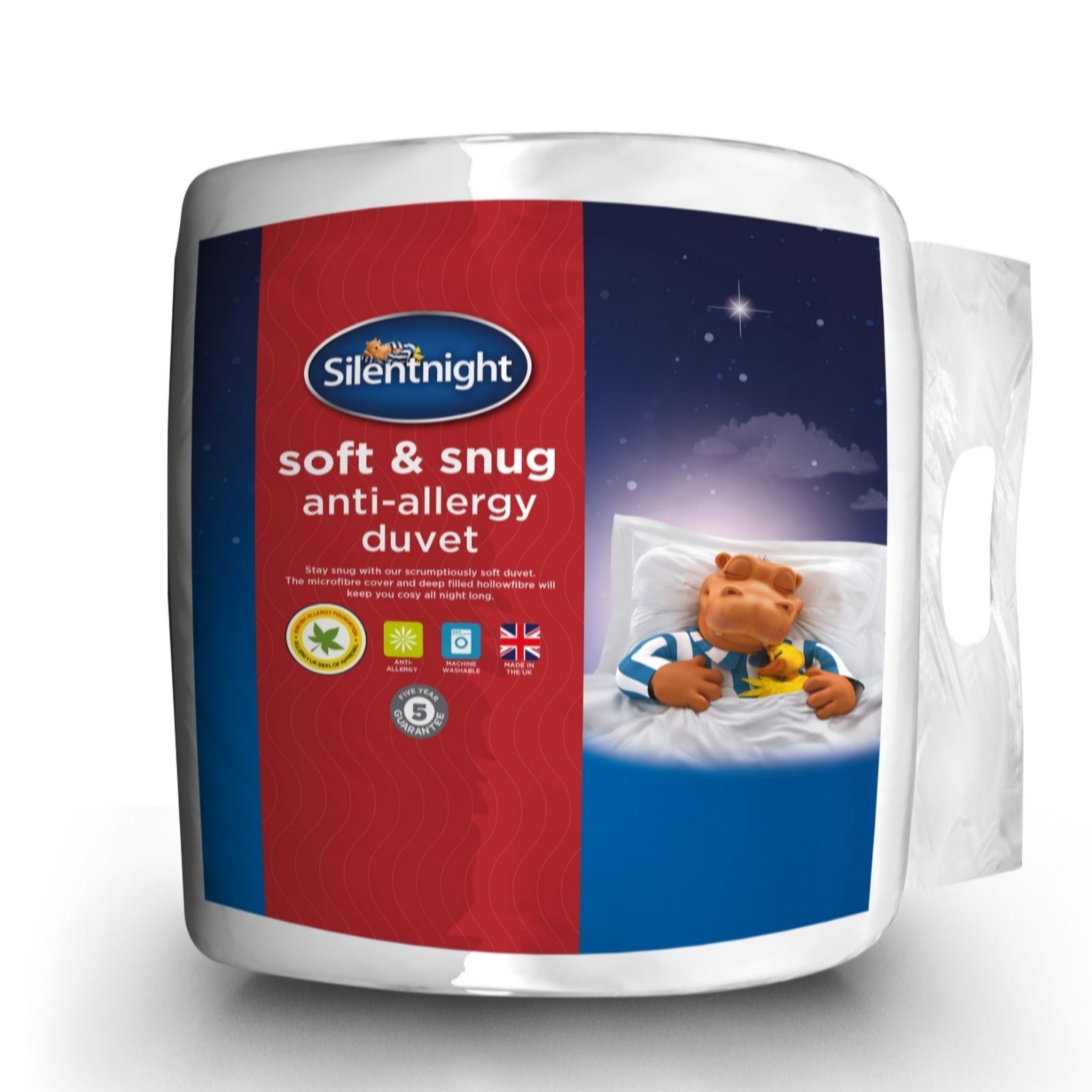 Silentnight Soft & Snug Anti Allergen 13.5 Tog Duvet QVC UK