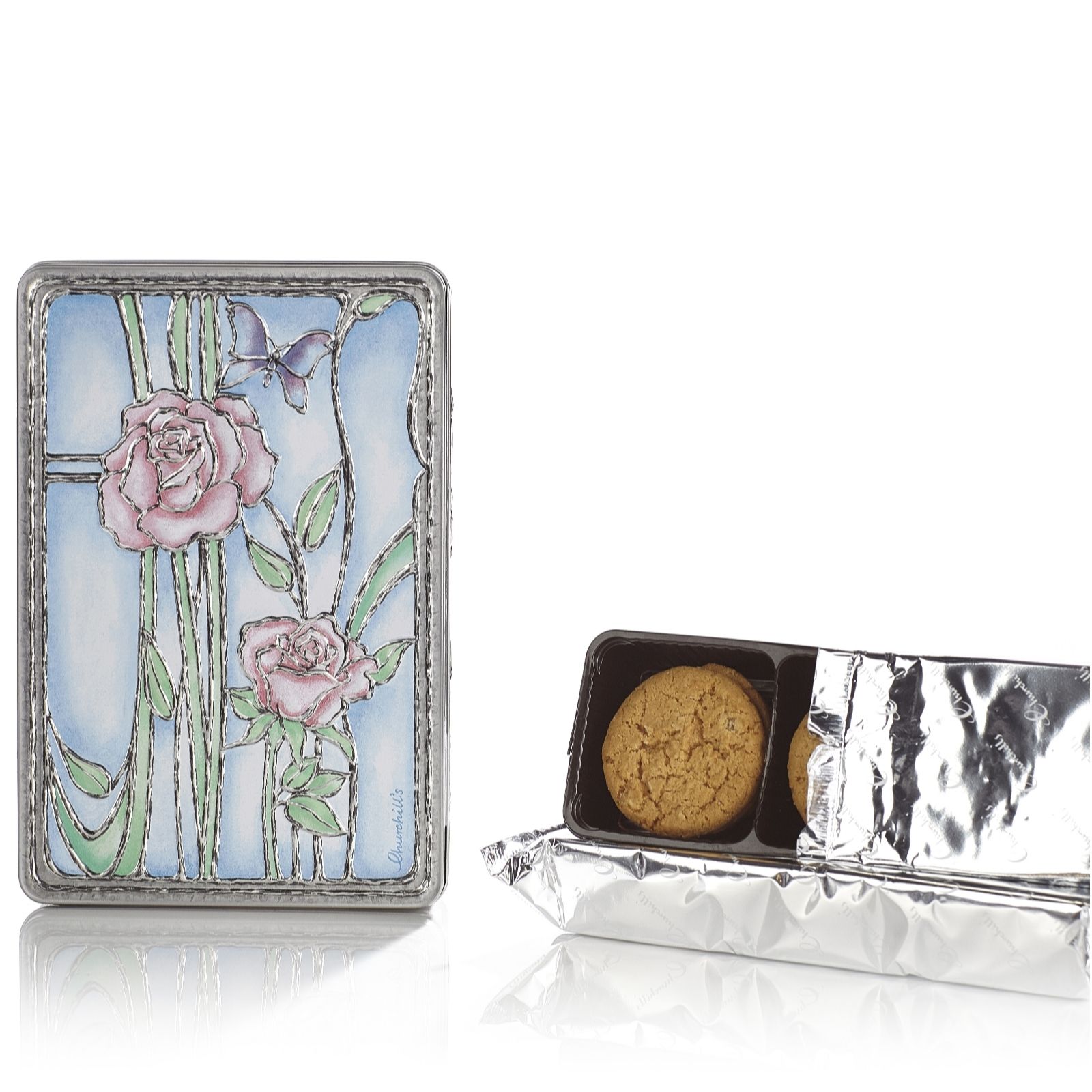Churchills Set of 2 Summer Inspired Tins Filled with Biscuits QVC UK