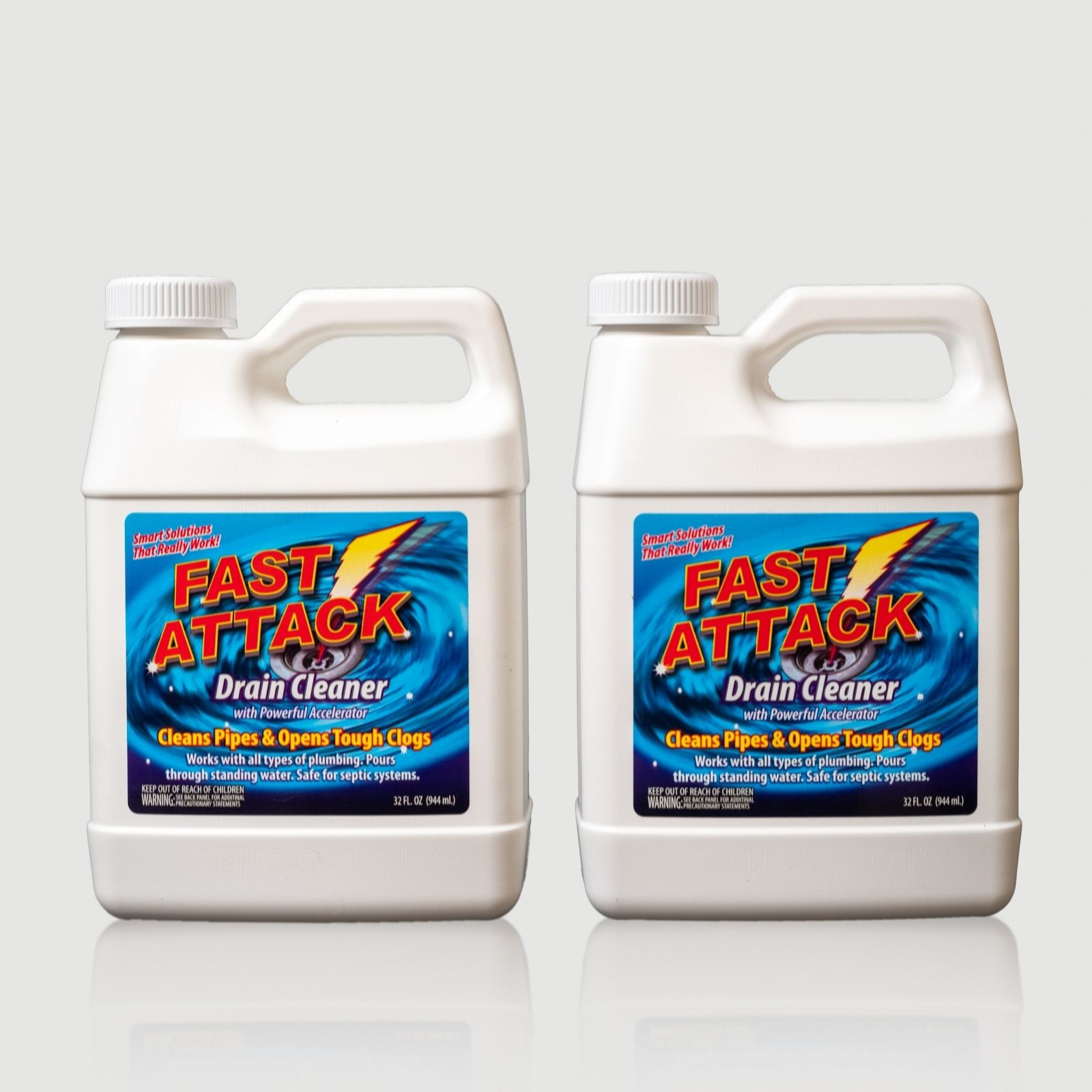 Fast Attack 2 Piece Drain Cleaning Kit QVC UK