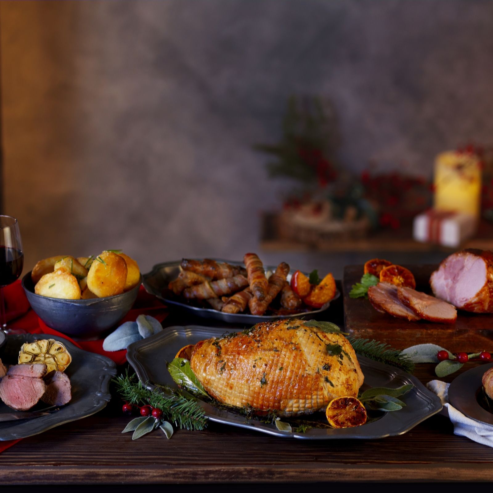 Althams Butchers 5.3kg British Meat Christmas Hamper QVC UK