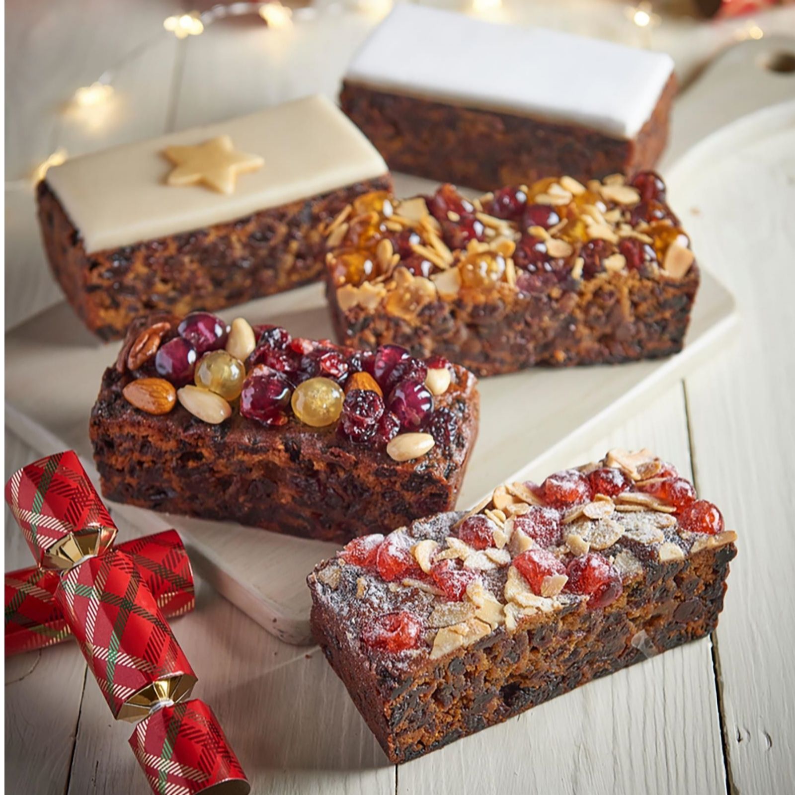 The Original Cake Company 5 Piece Gluten Free Christmas Cakes QVC UK