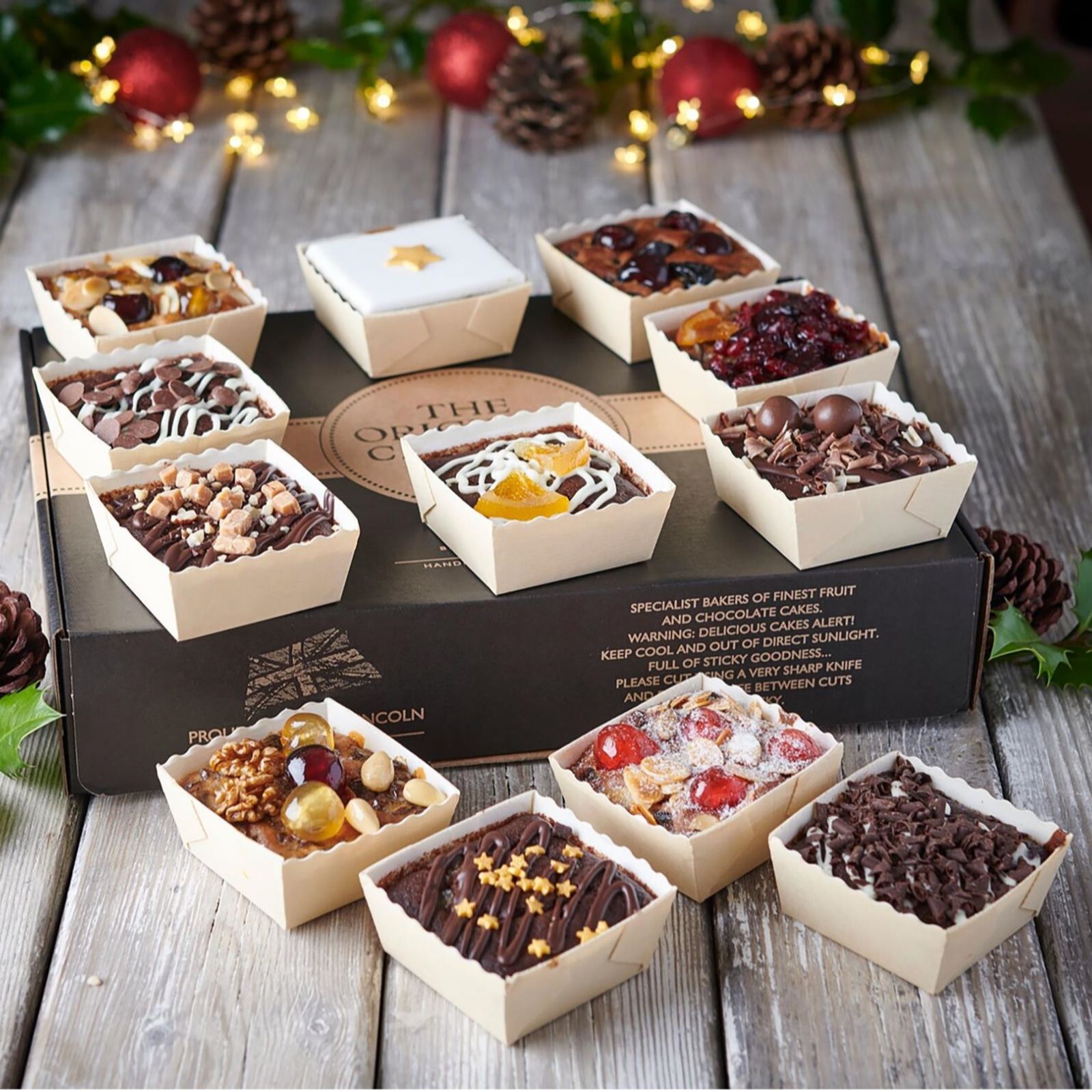 The Original Cake Company 1.6kg 12 Cakes of Christmas QVC UK