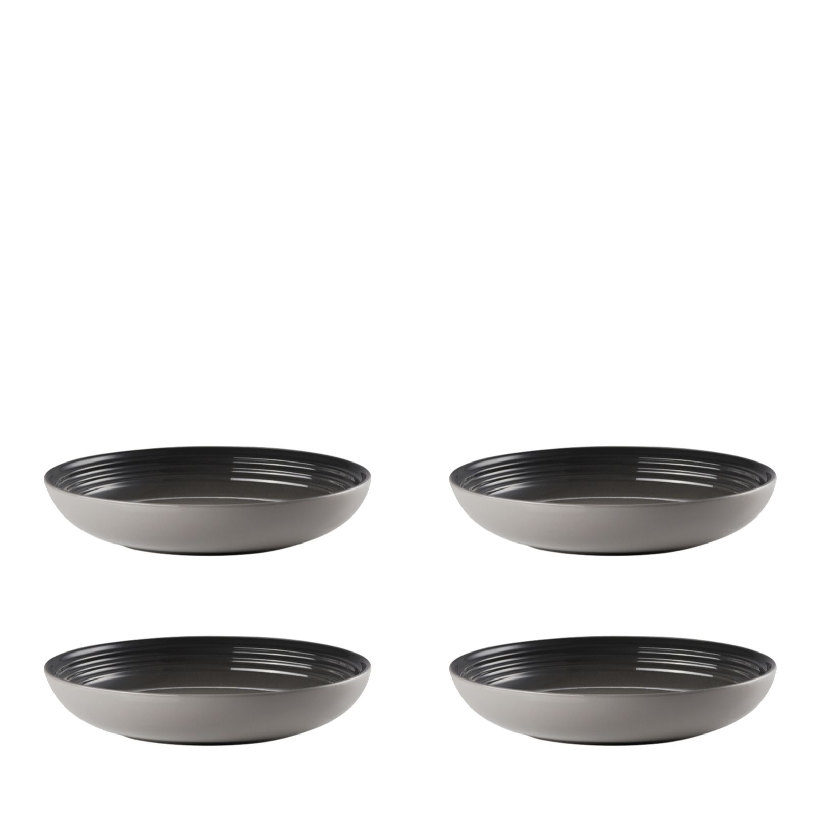 Le Creuset Set of 4 Stoneware 22cm Pasta Bowls QVC UK