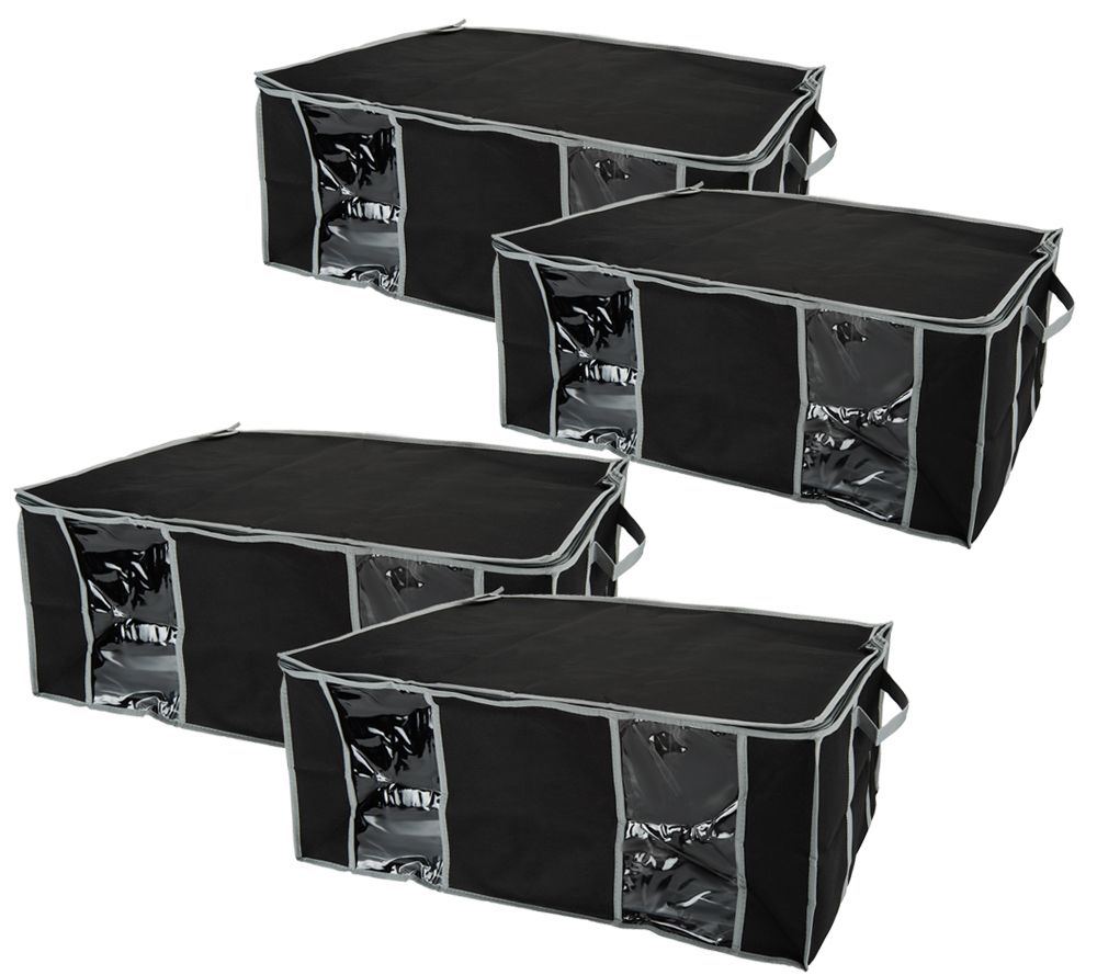 SuperPack Set of 4 Jumbo Stackable Vacuum Seal Storage Totes Page 1