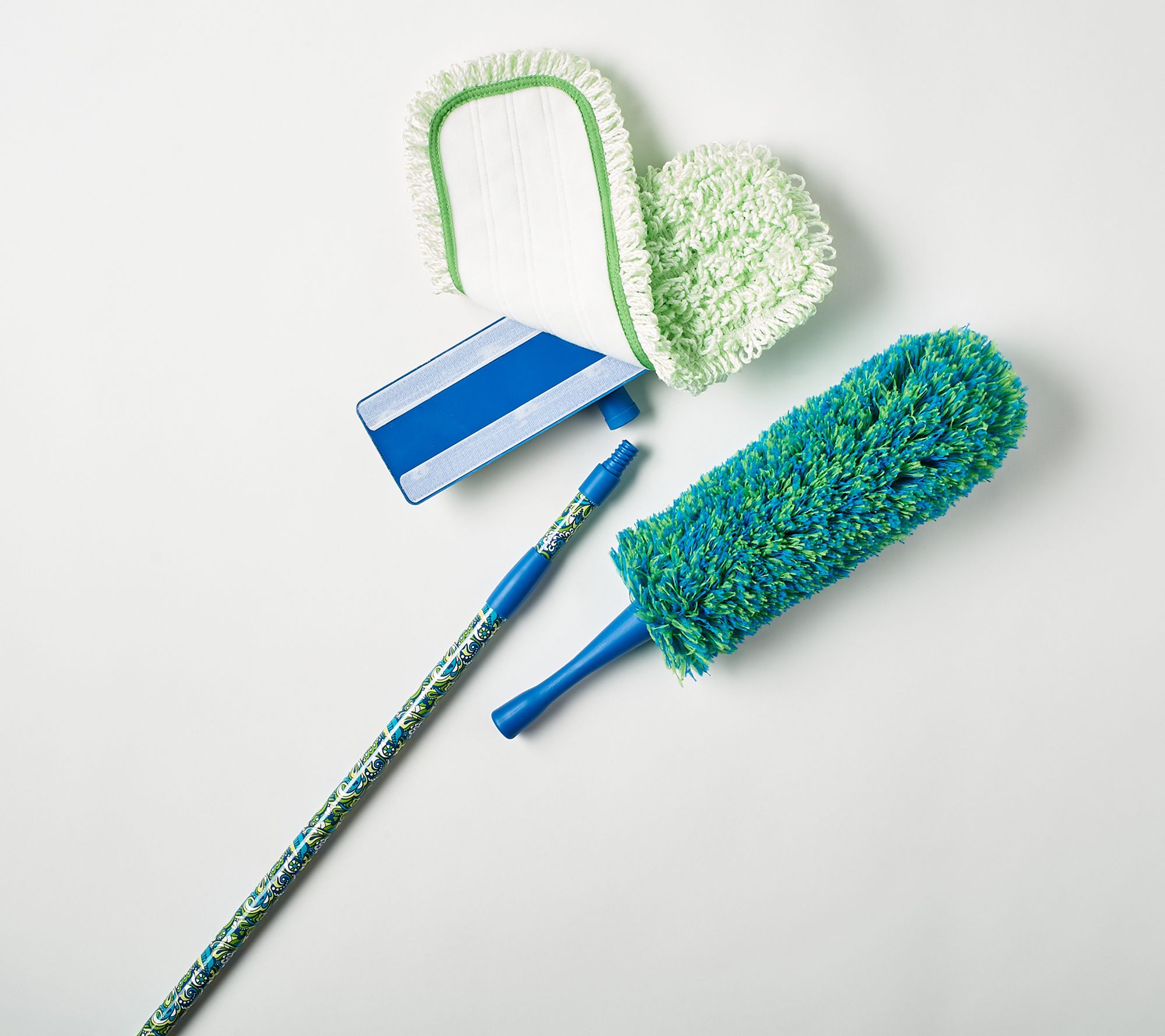 7 Pc Premium Microfiber Dusters and Mop System by Campanelli