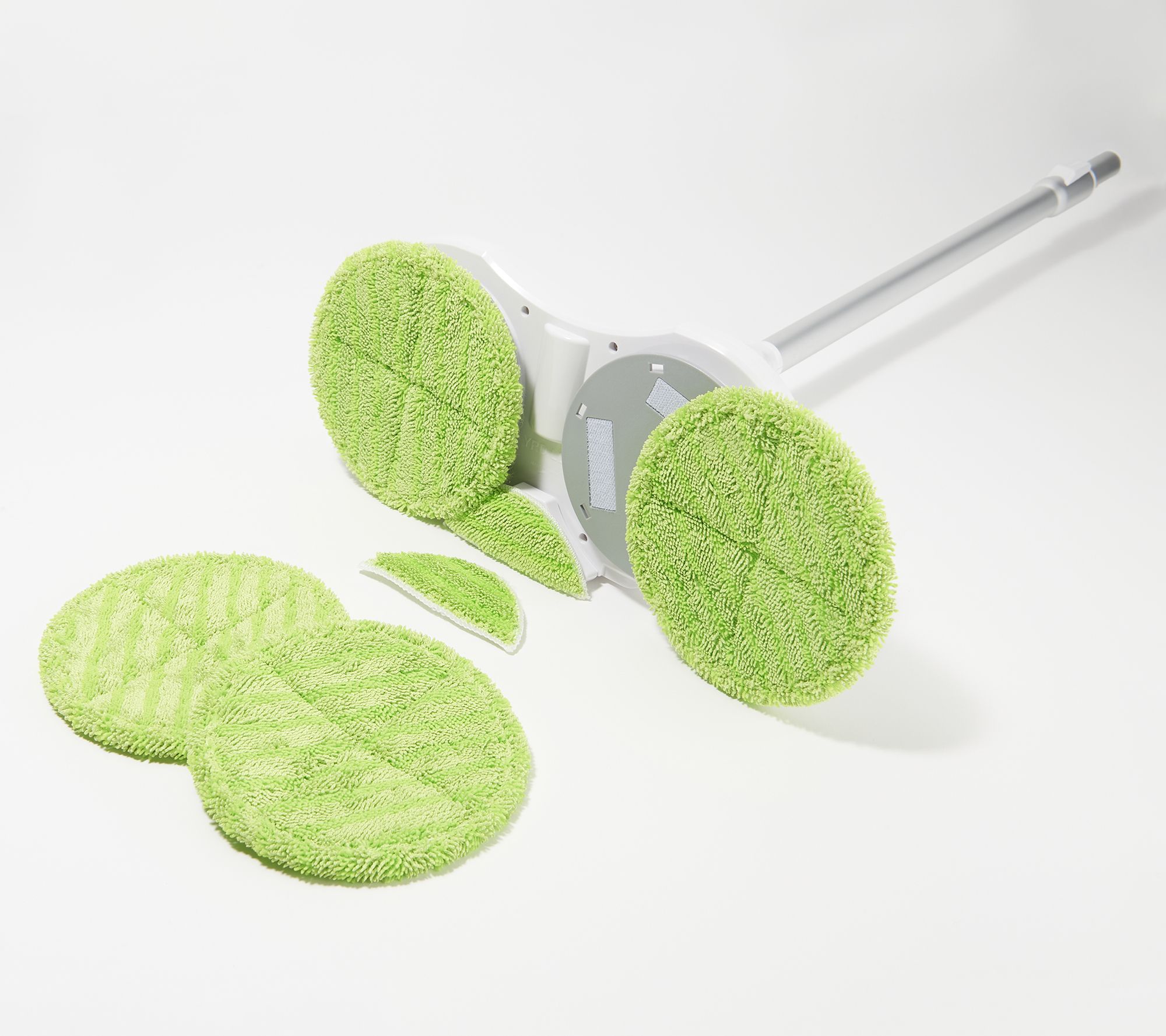 Hover Scrubber Deluxe Cordless Dual Head Mop w/ 4 Microfiber Cleaning