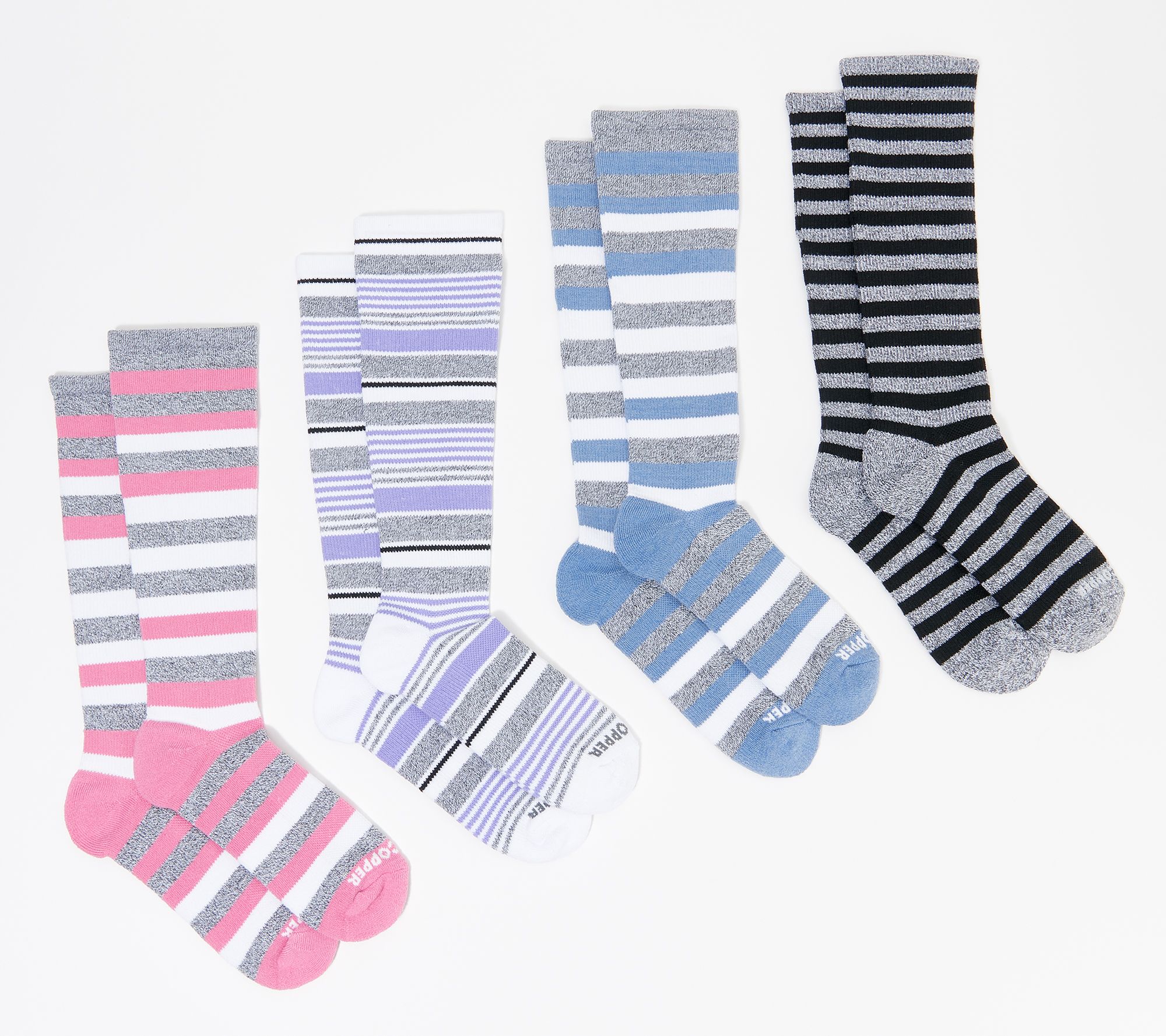 Tommie Copper 4Pack OvertheCalf Compression Socks —