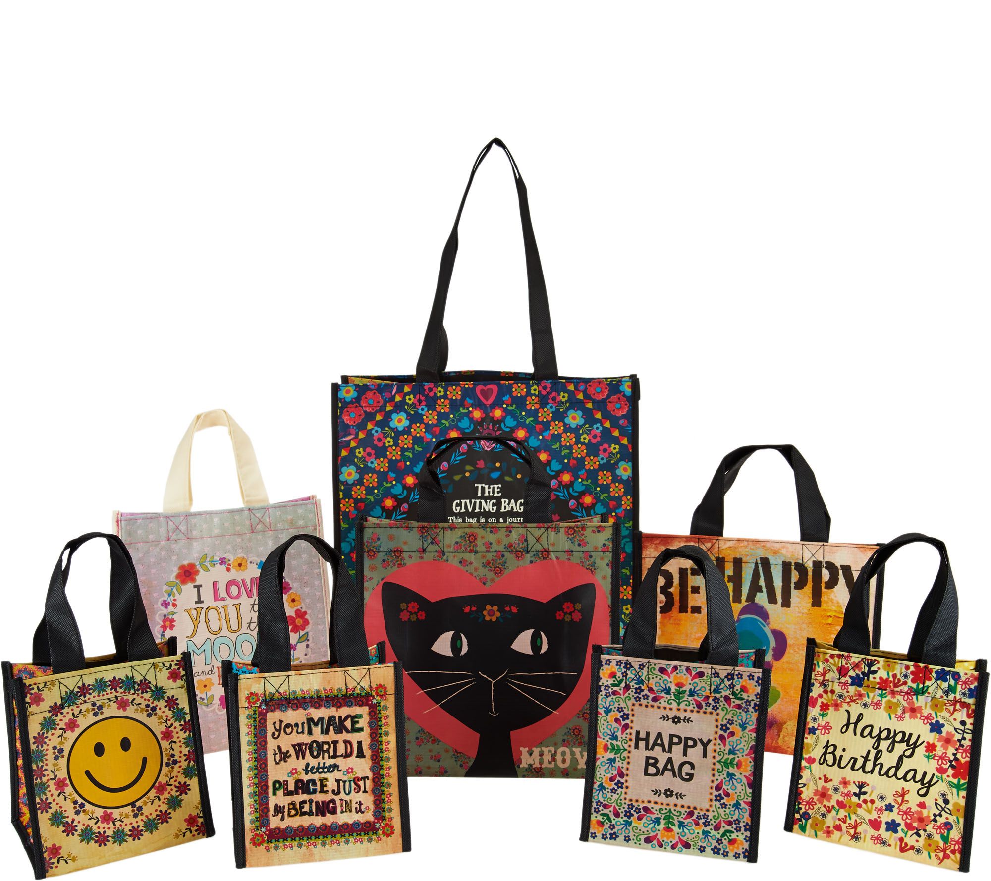 Natural Life 8 Piece All Occasion Reusable Gift Bags Page 1 —