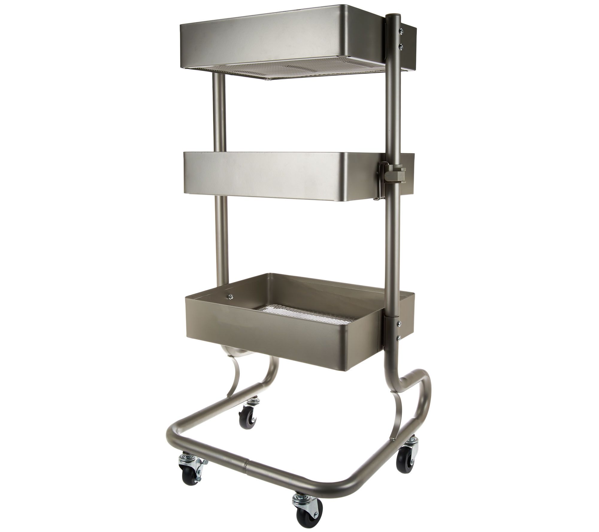Design Accents 3Tier MultiPurpose Steel Cart with Wheels Page 1