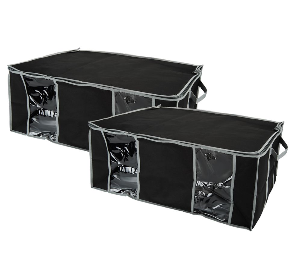 SuperPack Set of 2 Jumbo Stackable Vacuum Seal Storage Totes Page 1