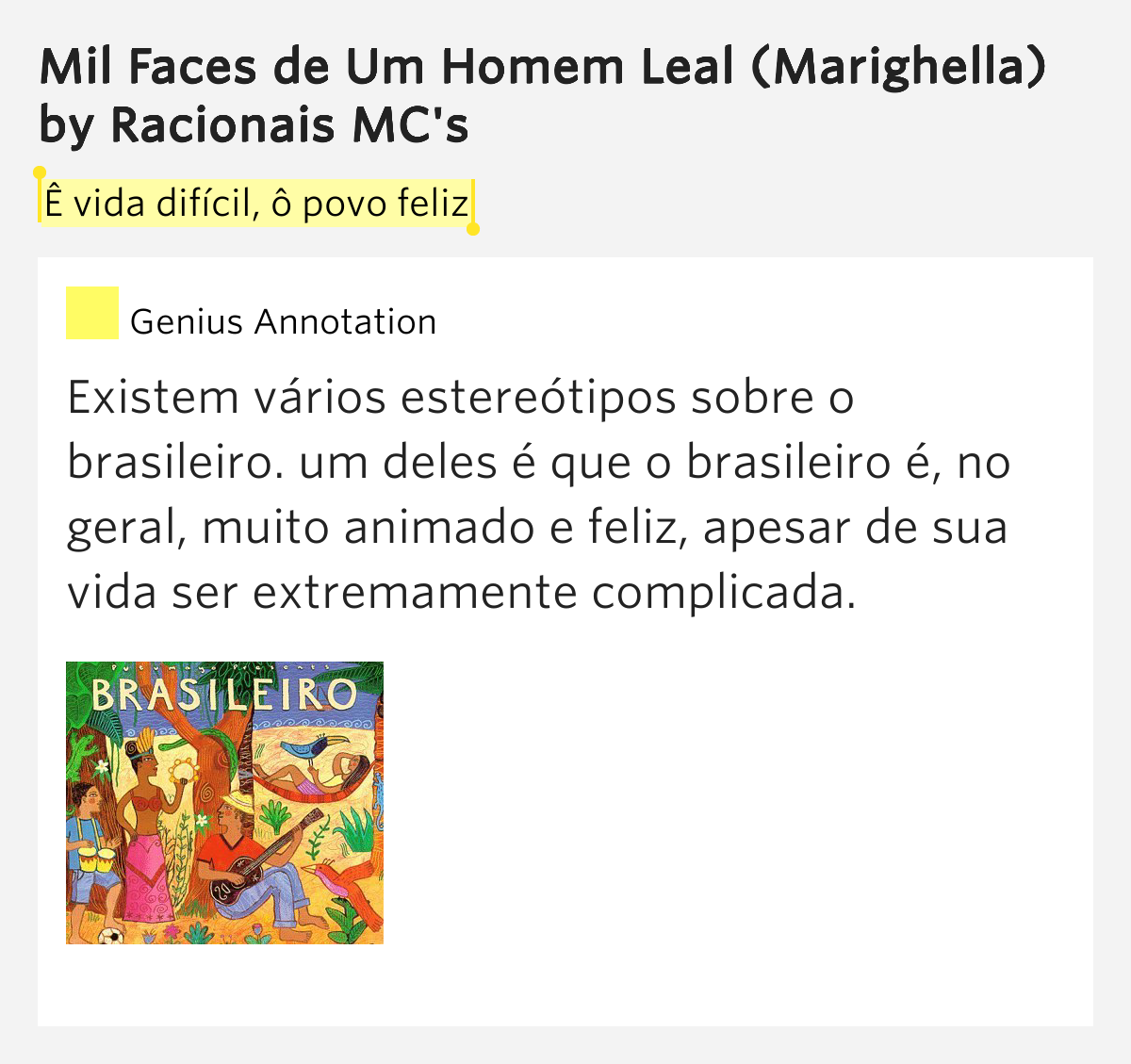 Ê vida difícil, ô povo feliz Mil Faces de Um Homem Leal (Marighella