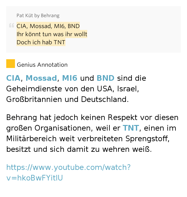 CIA, Mossad, MI6, BND / Ihr könnt tun was ihr wollt /.. Pat Küt