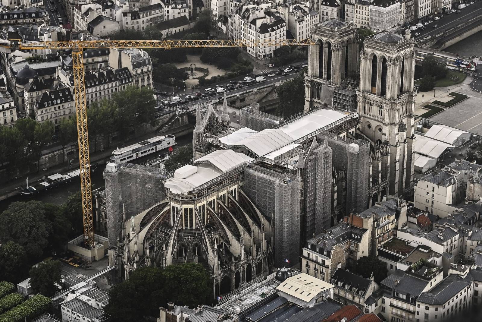 De restauratie van de NotreDame in Parijs kan beginnen