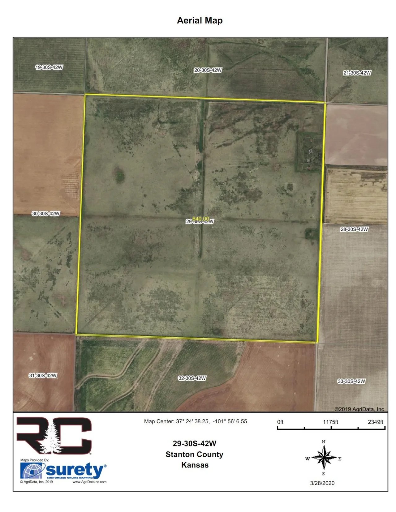 AUCTION! 640+/ Acres of CRP and Expired CRP in Stanton County, Kansas