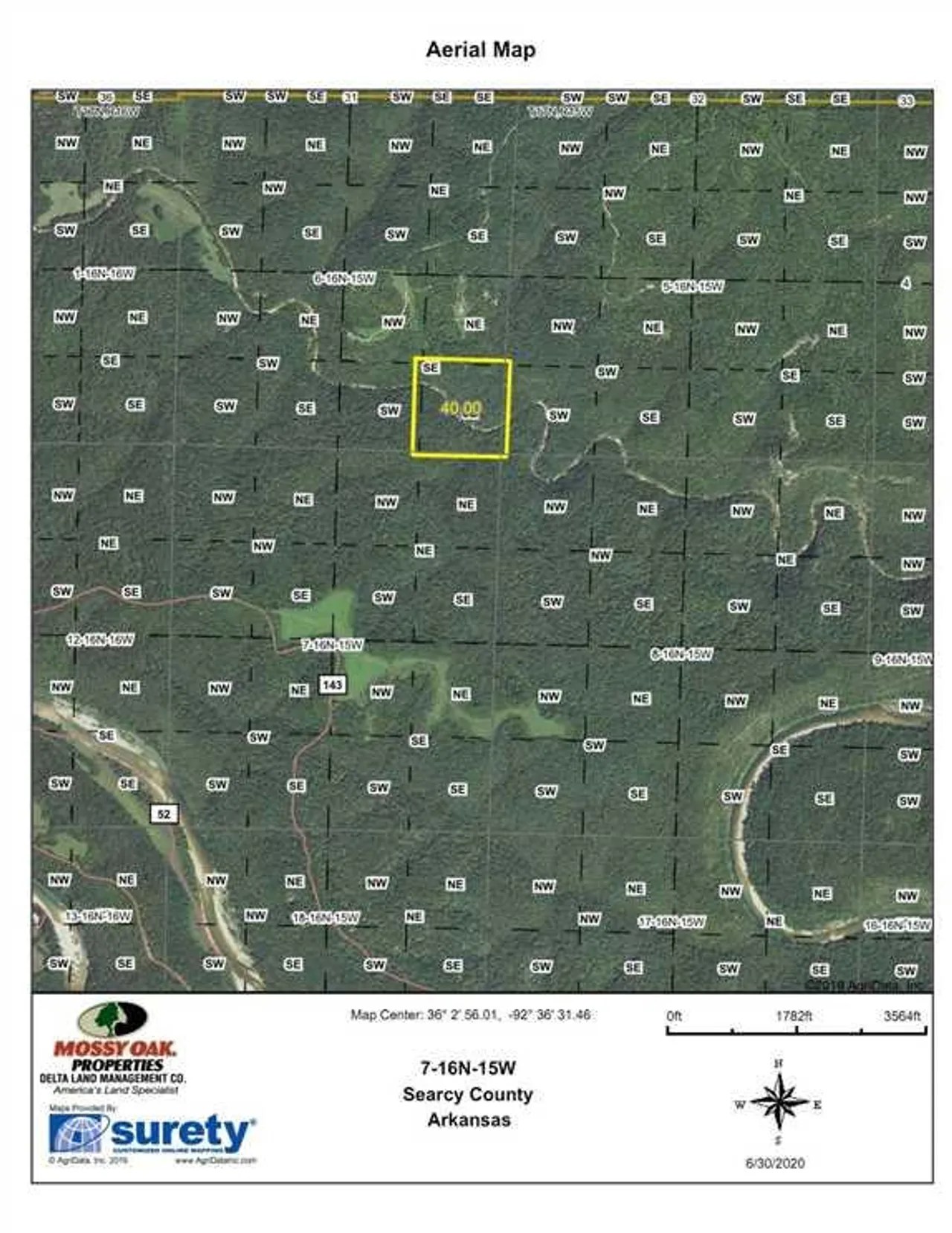 40 Acres +/ with Water Creek flowing across it !! Lots of Big Timber