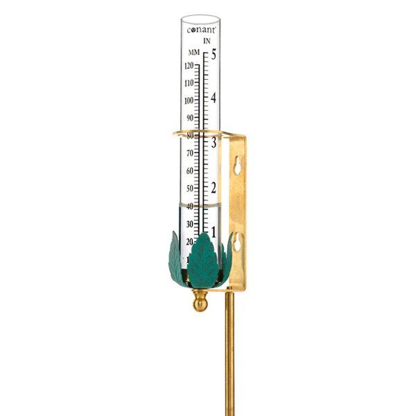 Conant® VRG1LFB Vermont Living Finish Brass Rain Gauge