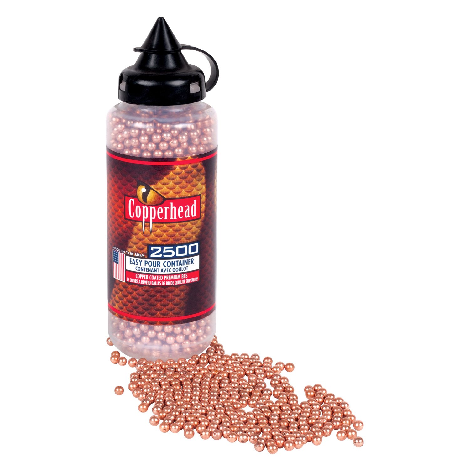 Crosman® 0747 4.5 mm CopperCoated Steel 5.23 g BB Ammo, 2500 Pieces