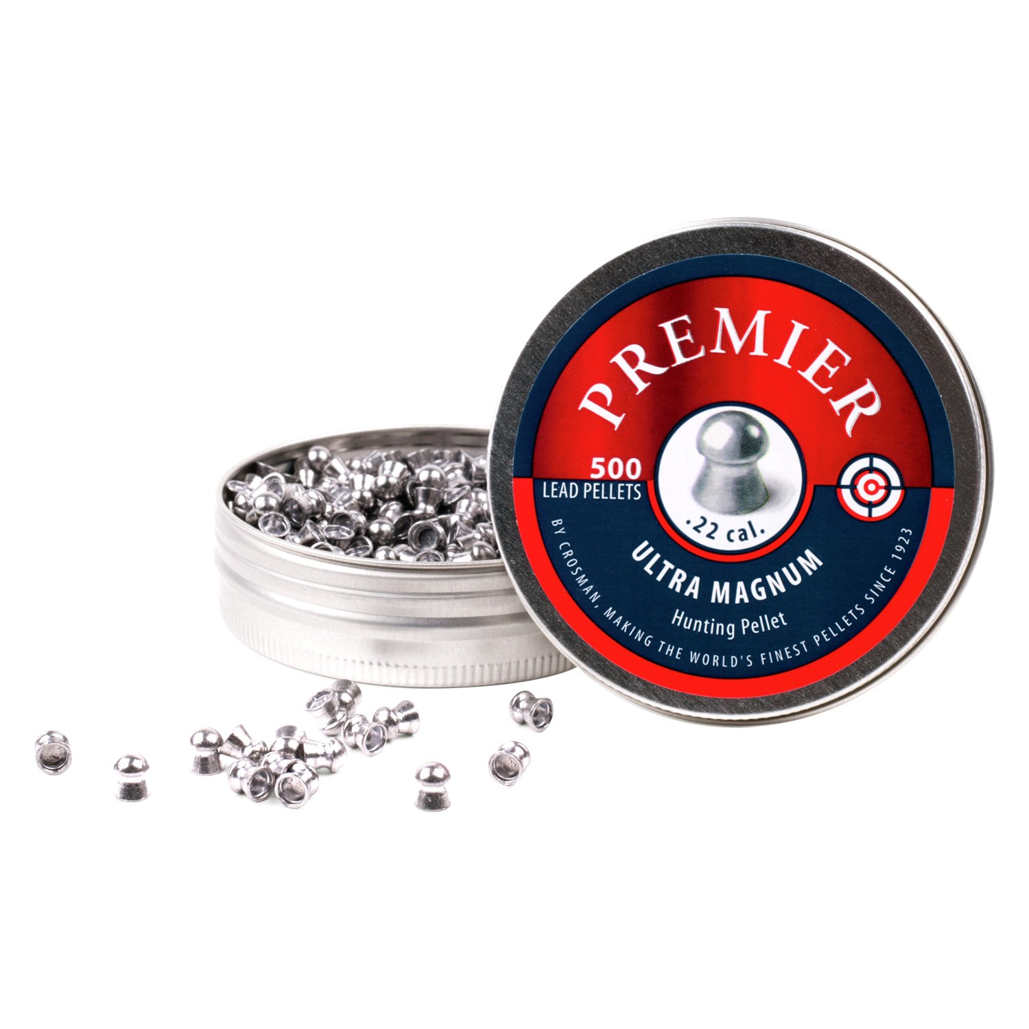 Crosman® LDP22 Premier .22 Lead 14.3 g Domed Pellets, 500 Pieces