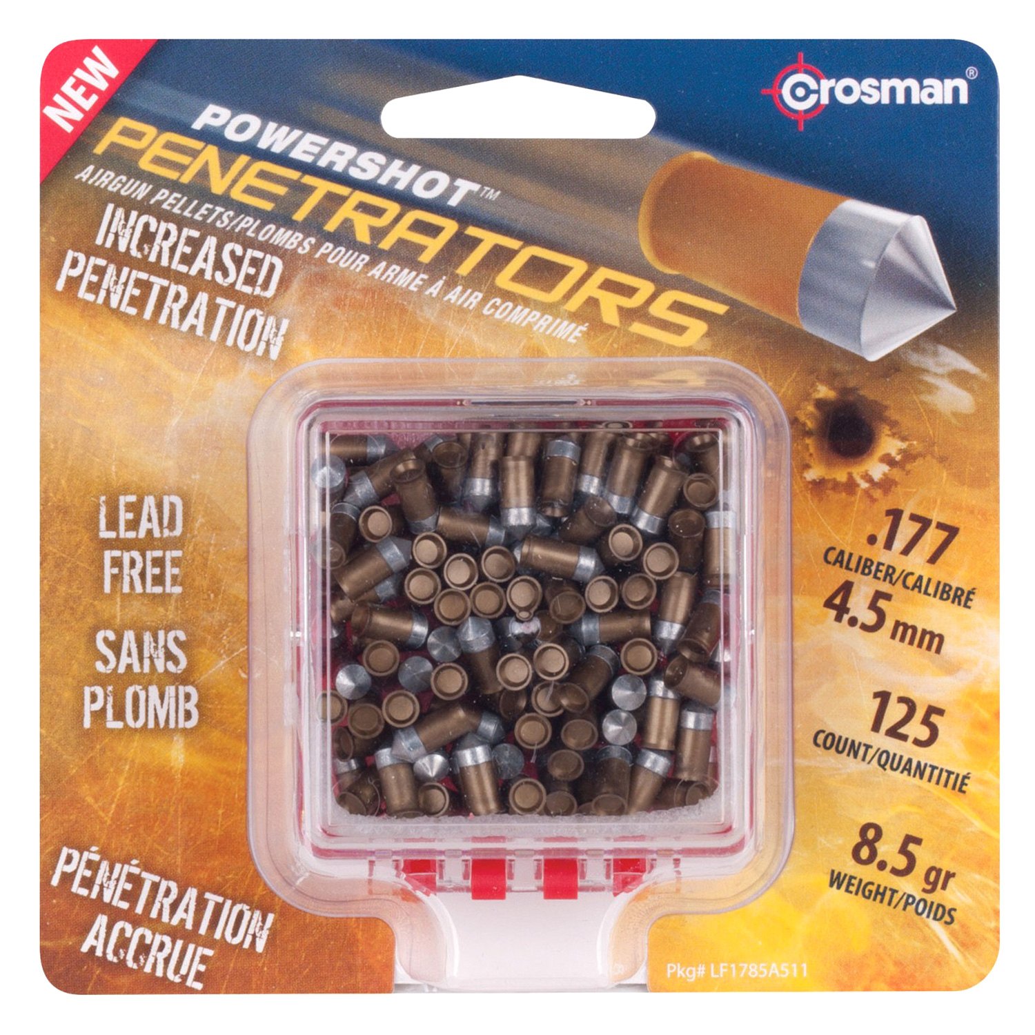 Crosman® LF1785 Gold Flight .177 Lead Free Polymer Belted