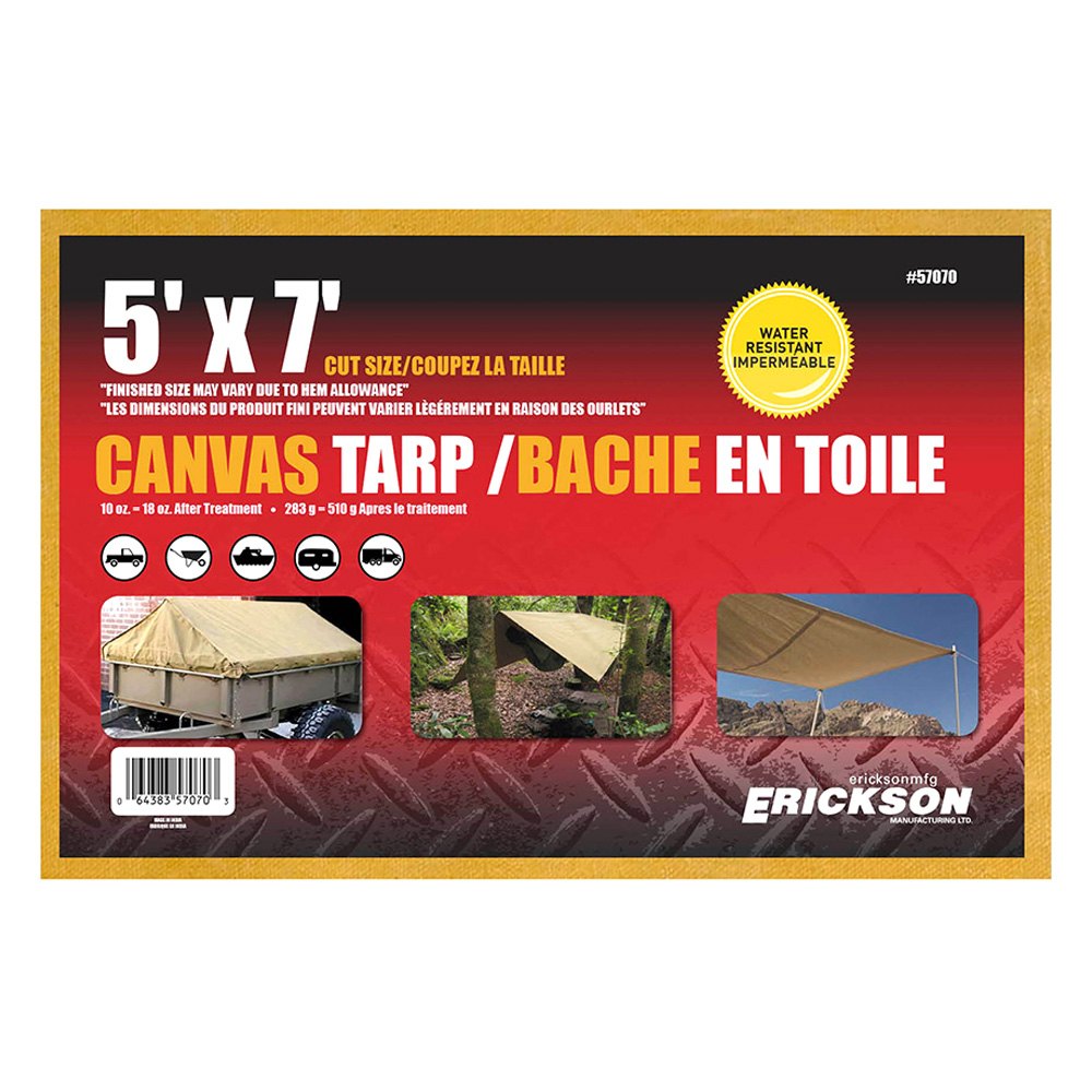 Erickson® 57073 8' x 12' Canvas Tarp Tent