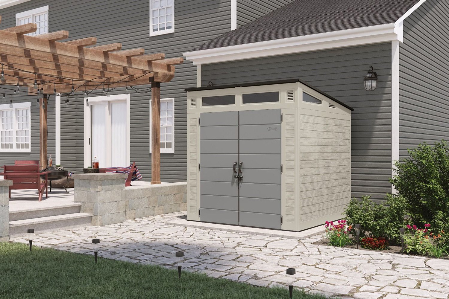Suncast® BMS7781 Modernist 7' x 7' Storage Shed