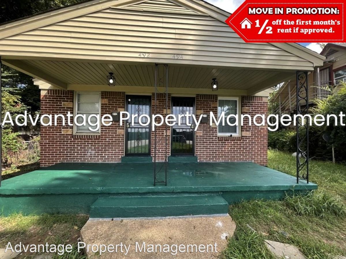492 E Mallory Ave Memphis, TN House for Rent Rentable