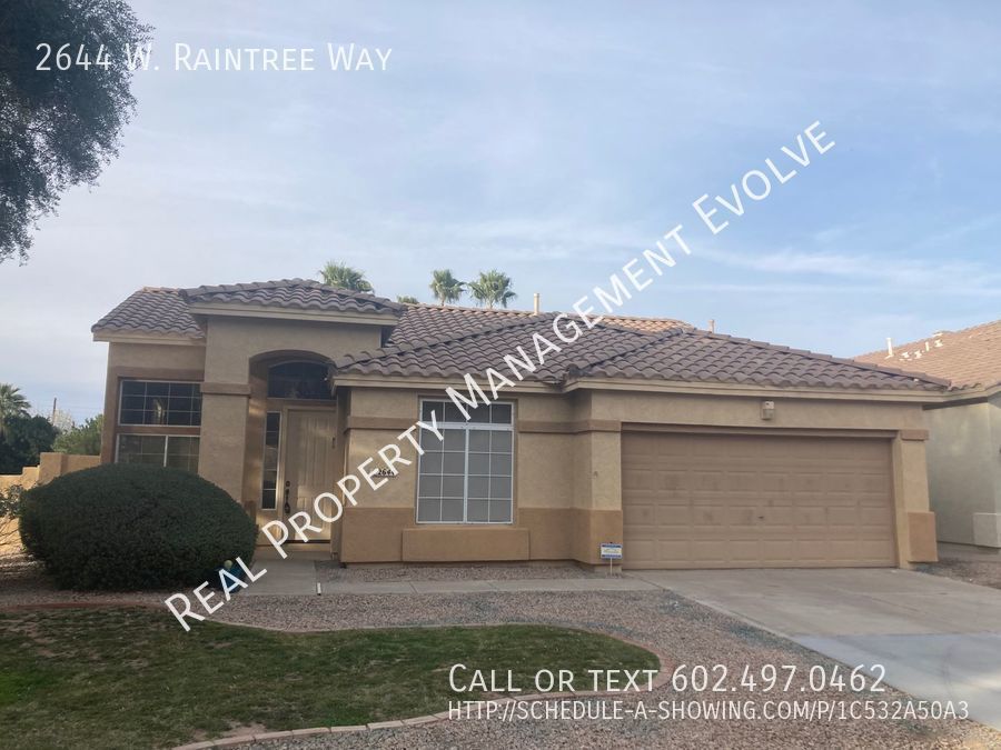 2644 W Raintree Way Chandler, AZ House for Rent Rentable