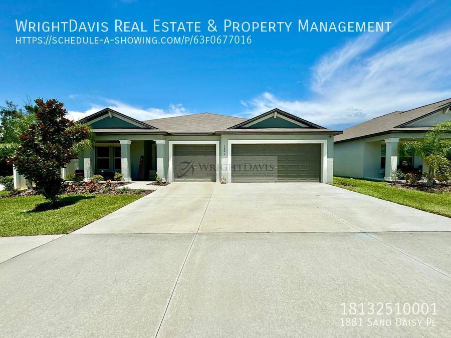 1881 Sand Daisy Pl Ruskin, FL House for Rent Rentable