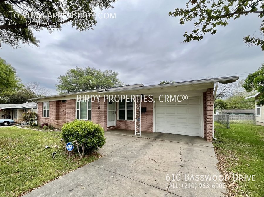 610 Basswood Dr San Antonio, TX House for Rent Rentable