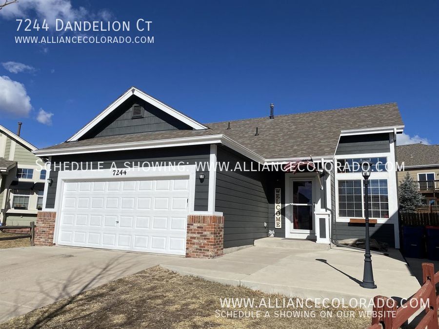 7244 Dandelion Ct Colorado Springs, CO House for Rent
