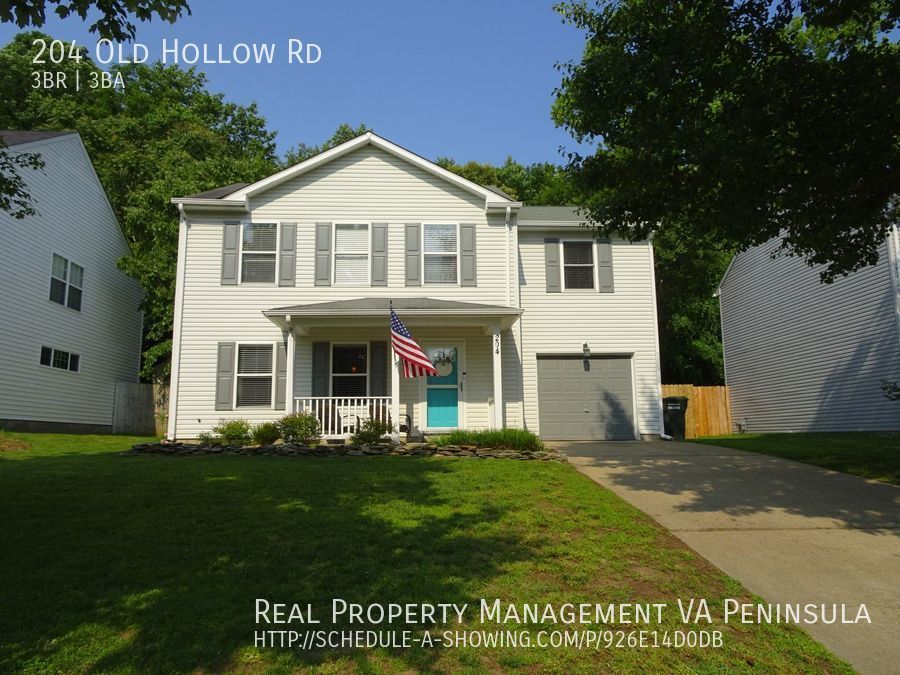 204 Old Hollow Rd Williamsburg, VA House for Rent Rentable