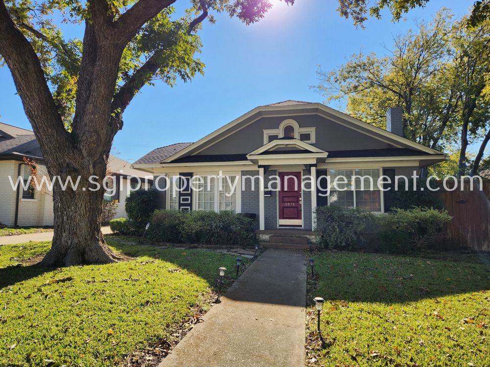 5536 Belmont Ave Dallas, TX House for Rent Rentable