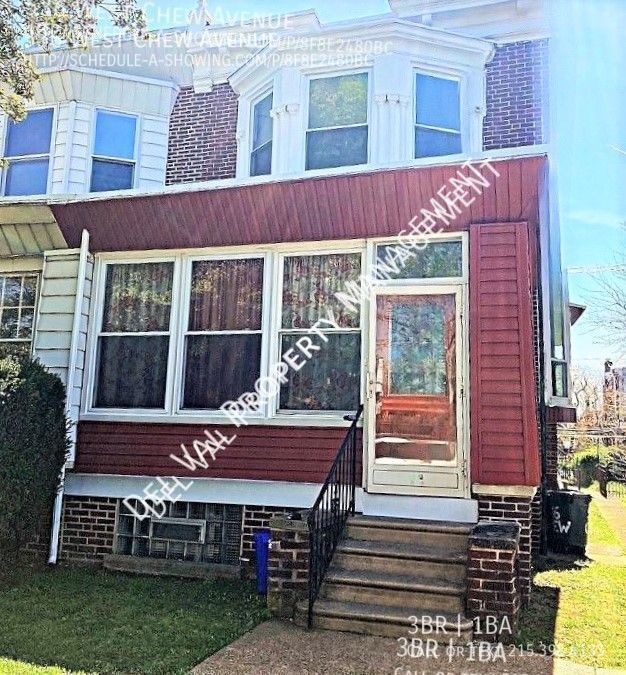 536 W Chew Ave Philadelphia, PA House for Rent Rentable