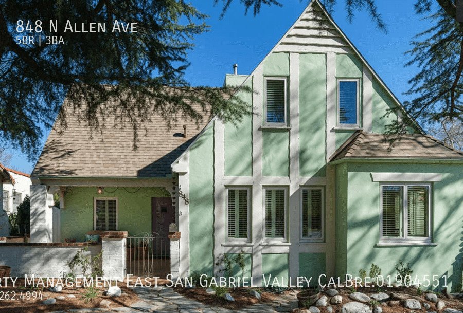 848 N Allen Ave Pasadena, CA House for Rent Rentable