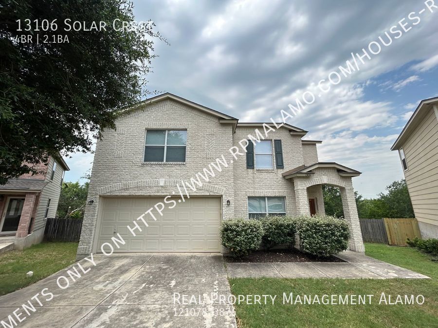 13106 Solar Crst San Antonio, TX House for Rent Rentable