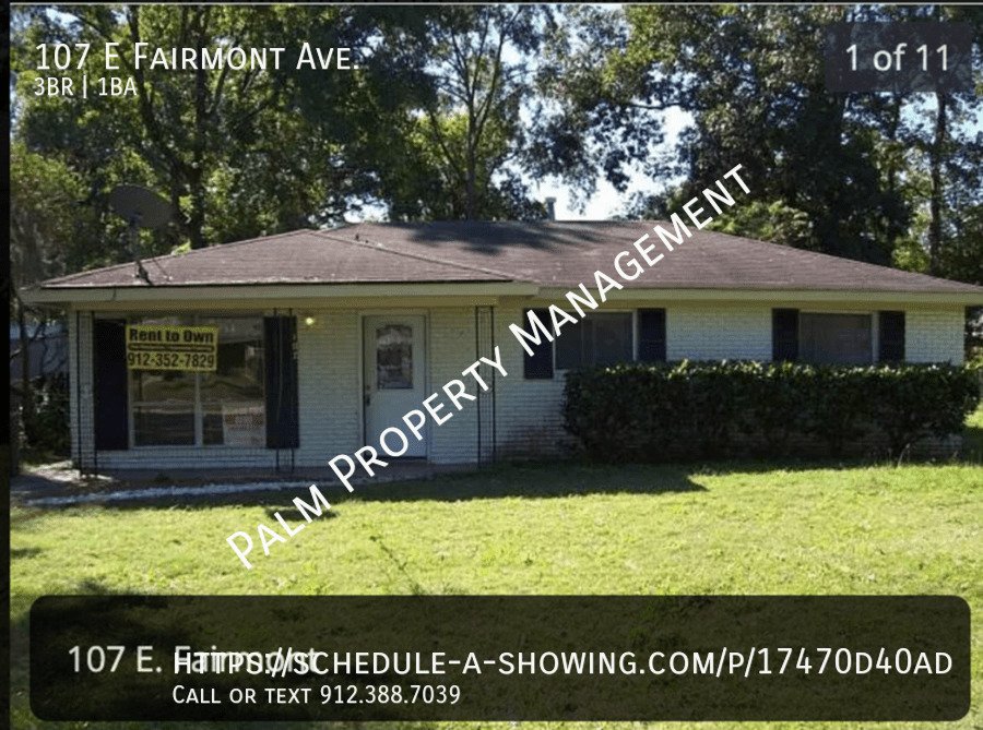 107 E Fairmont Ave Savannah, GA House for Rent Rentable