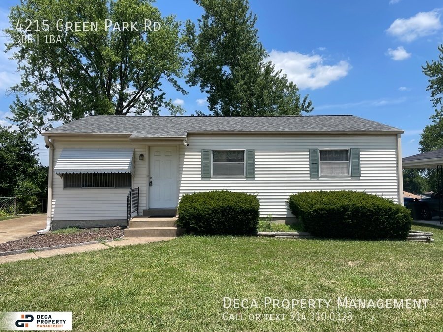 4215 Green Park Rd St Louis, MO House for Rent Rentable
