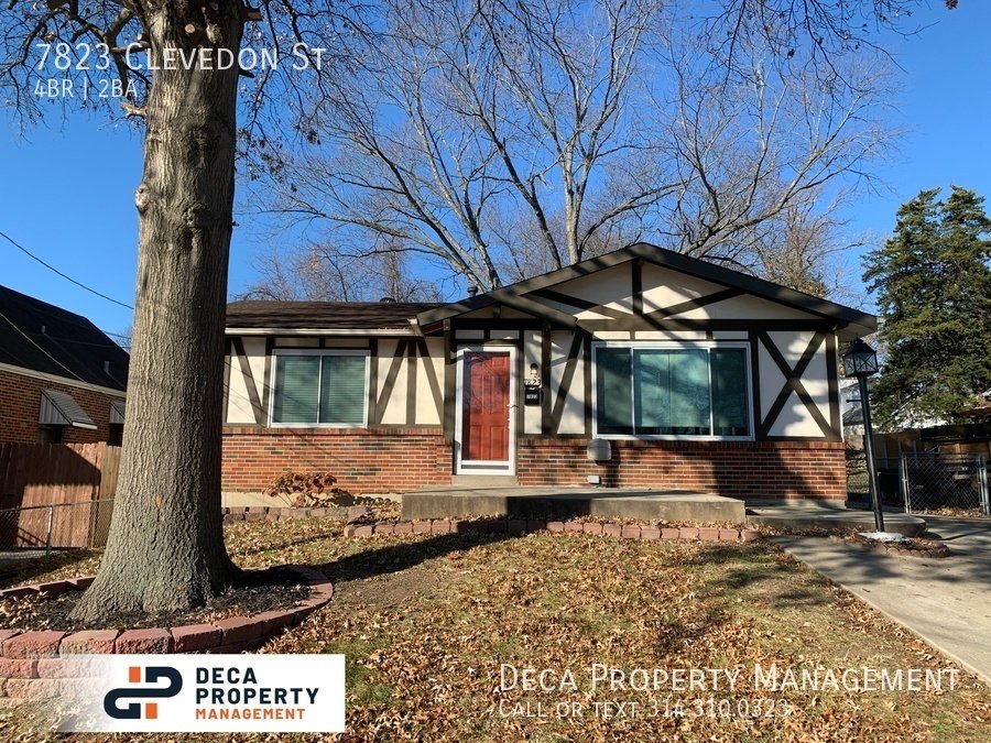 7823 Clevedon St St Louis, MO House for Rent Rentable