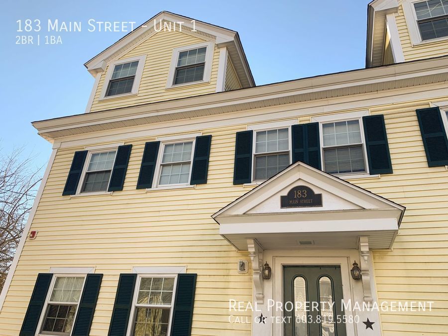 183 Main St Newmarket, NH Apartment for Rent Rentable