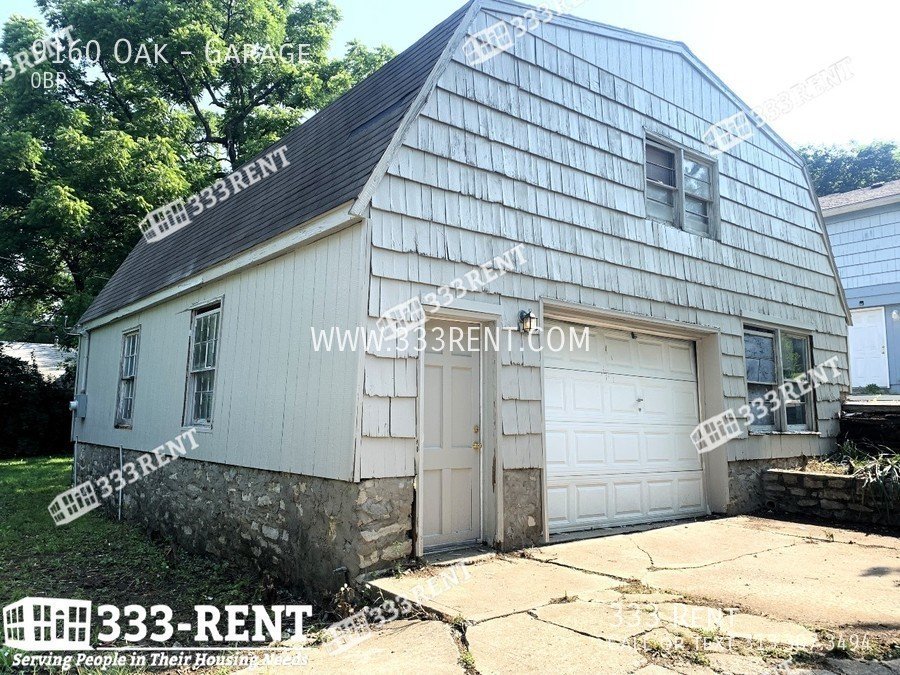9160 Oak Garage Kansas City, MO House for Rent Rentable