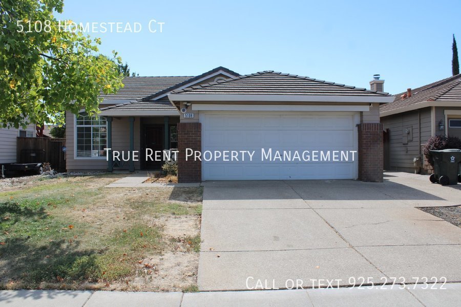 5108 Homestead Ct Antioch, CA House for Rent Rentable